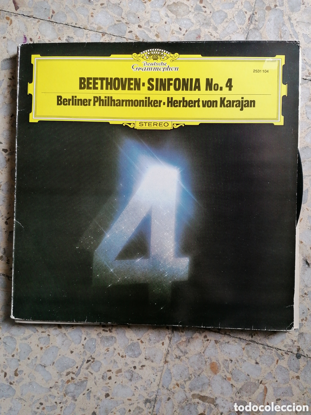 Discos de vinil: LP BEETHOVEN SINFONIA N 4 HERBERT VON KARAJAN 1977
