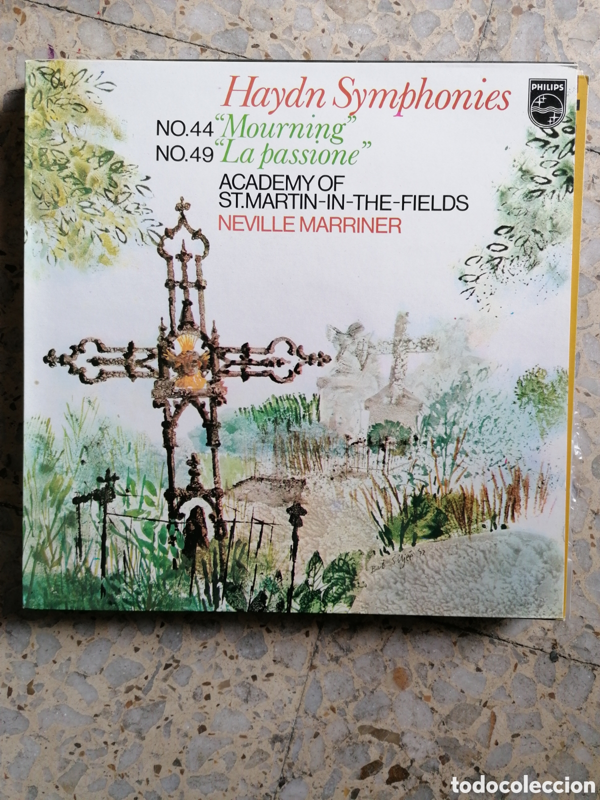 Discos de vinil: LP HAYDN SYNPHONIES N 44 Y N 49 NEVILLE MARRINER 1978