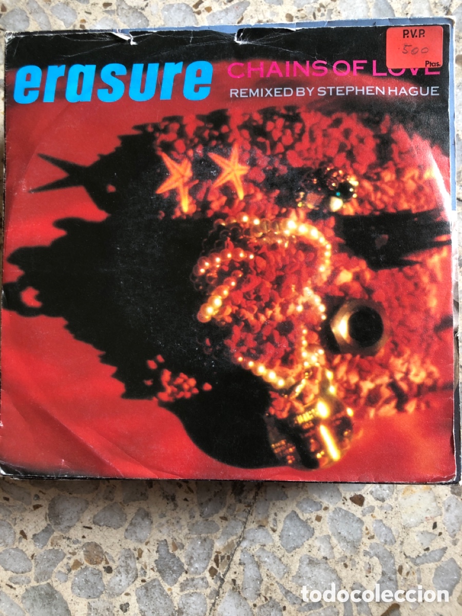 Discos de vinil: SGL ERASURE CHAINS OF LOVE 1988