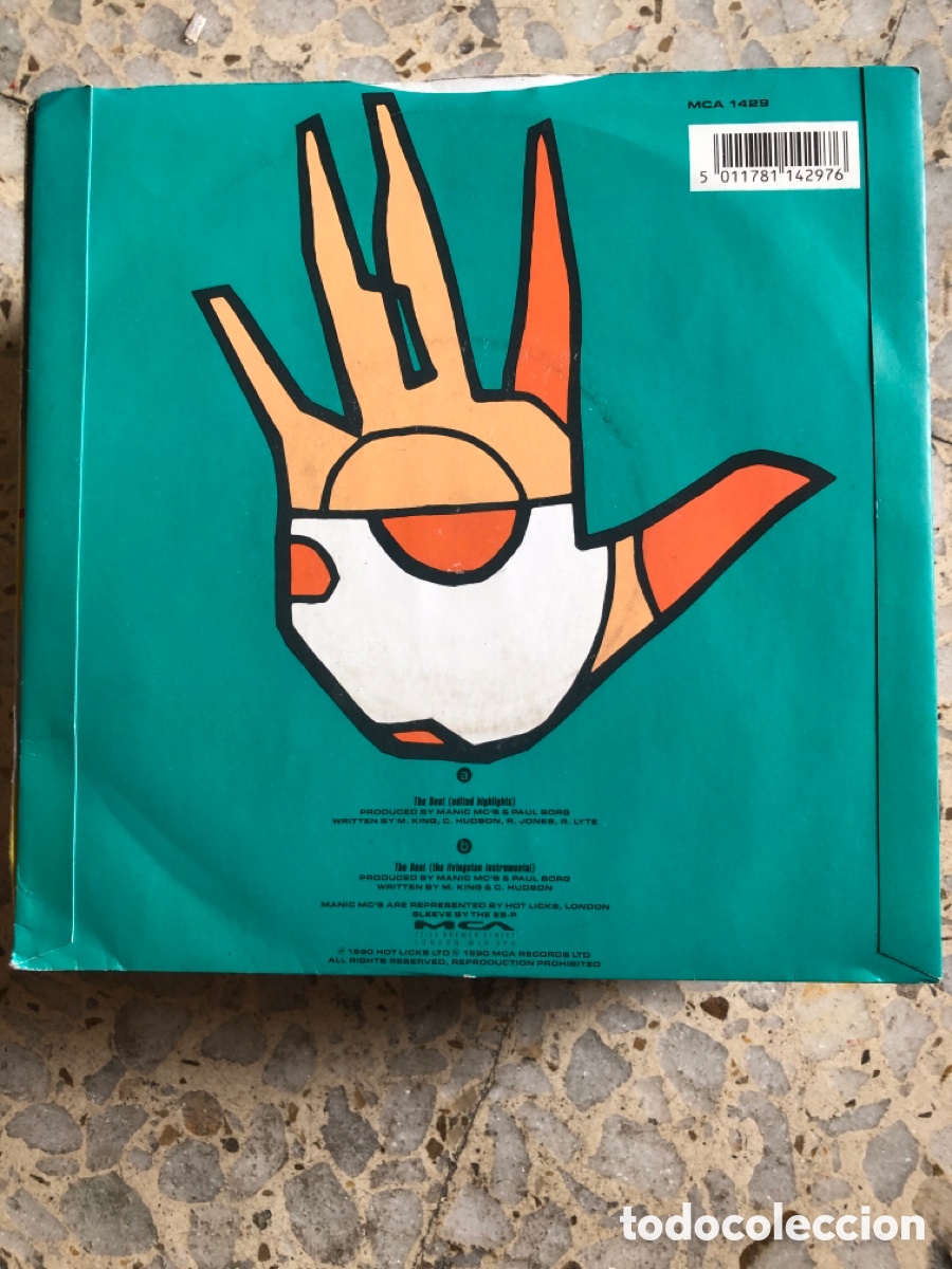 Discos de vinilo: SGL MANIC MC&acute;S THE BEAT 1990UK - Foto 2