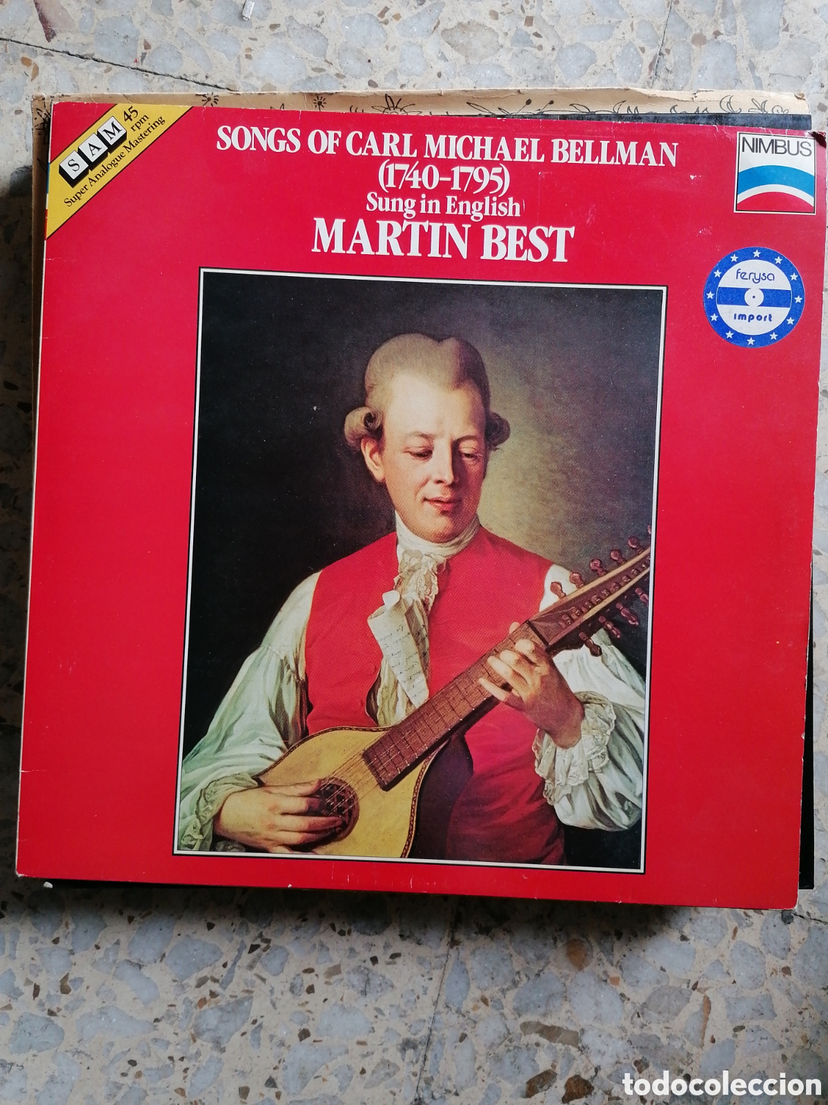 Vinyl records: LP MARTIN BEST SONG OF CARL MICHAEL BELLMAN 1940-1795 INGLES 1983