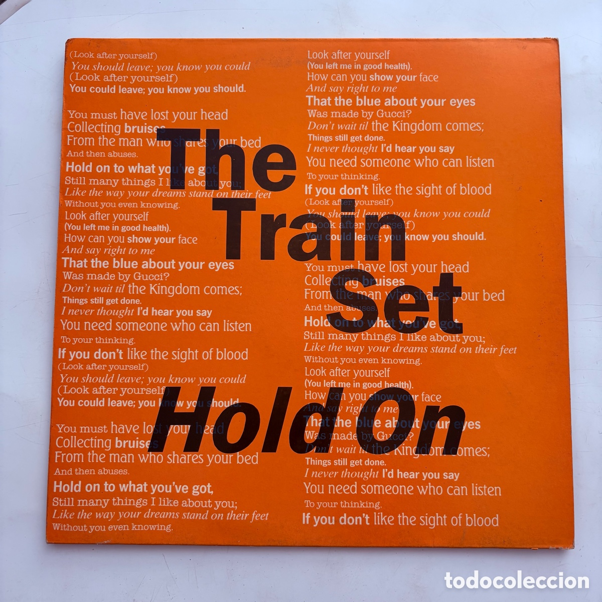 Discos de vinilo: maxi 12'' The Train Set &ndash; Hold On edicion uk de 1989
