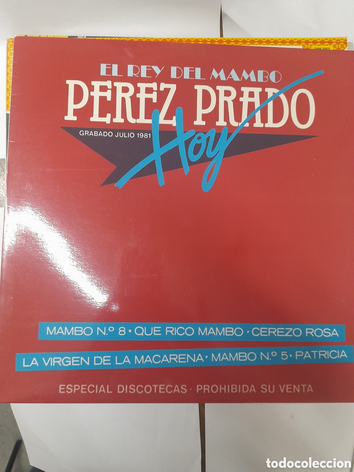 Discos de vinilo: PEREZ PRADO. El Rey del Mambo. HOY.