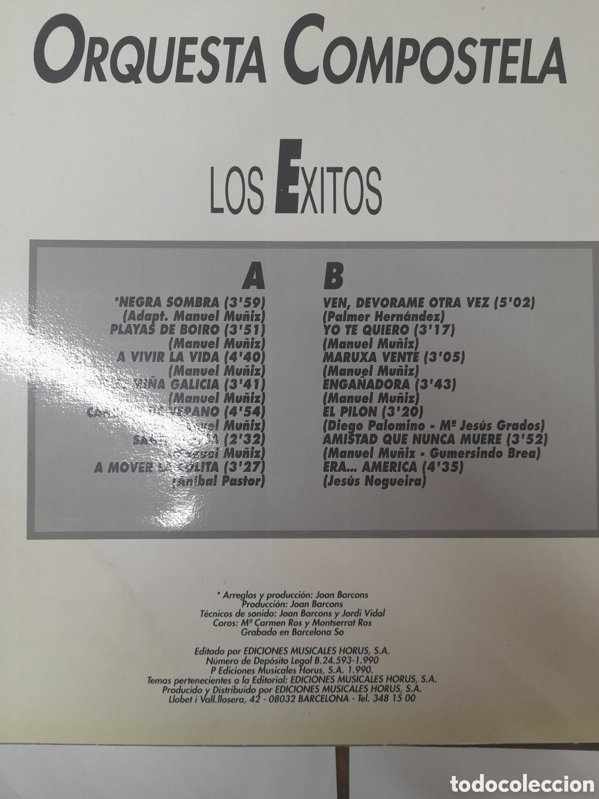 Discos de vinilo: ORQUESTA COMPOSTELA. Los &Eacute;xitos. - Foto 2