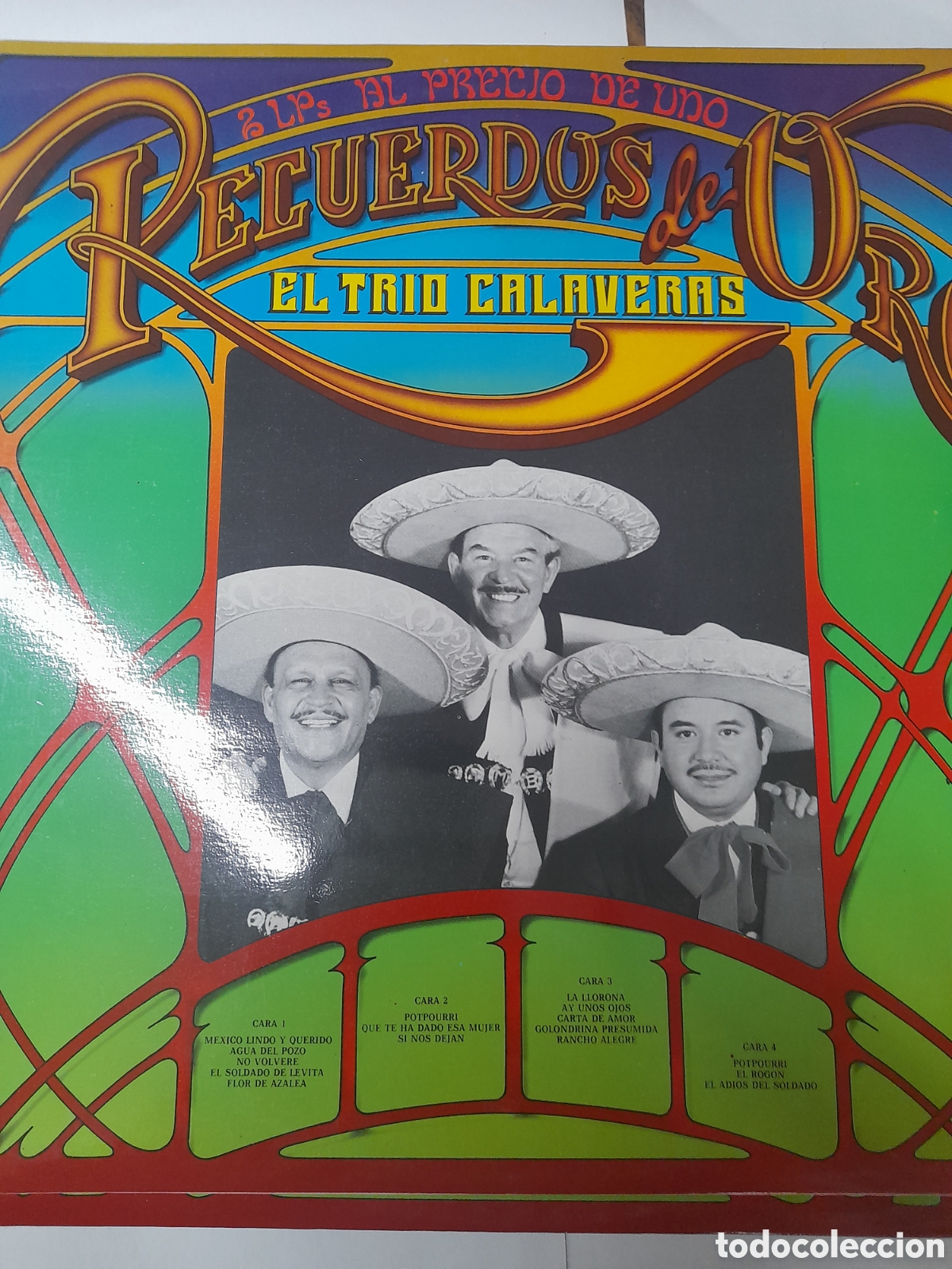 Discos de vinilo: EL TRIO CALAVERAS. Recuerdos de ORO. Doble