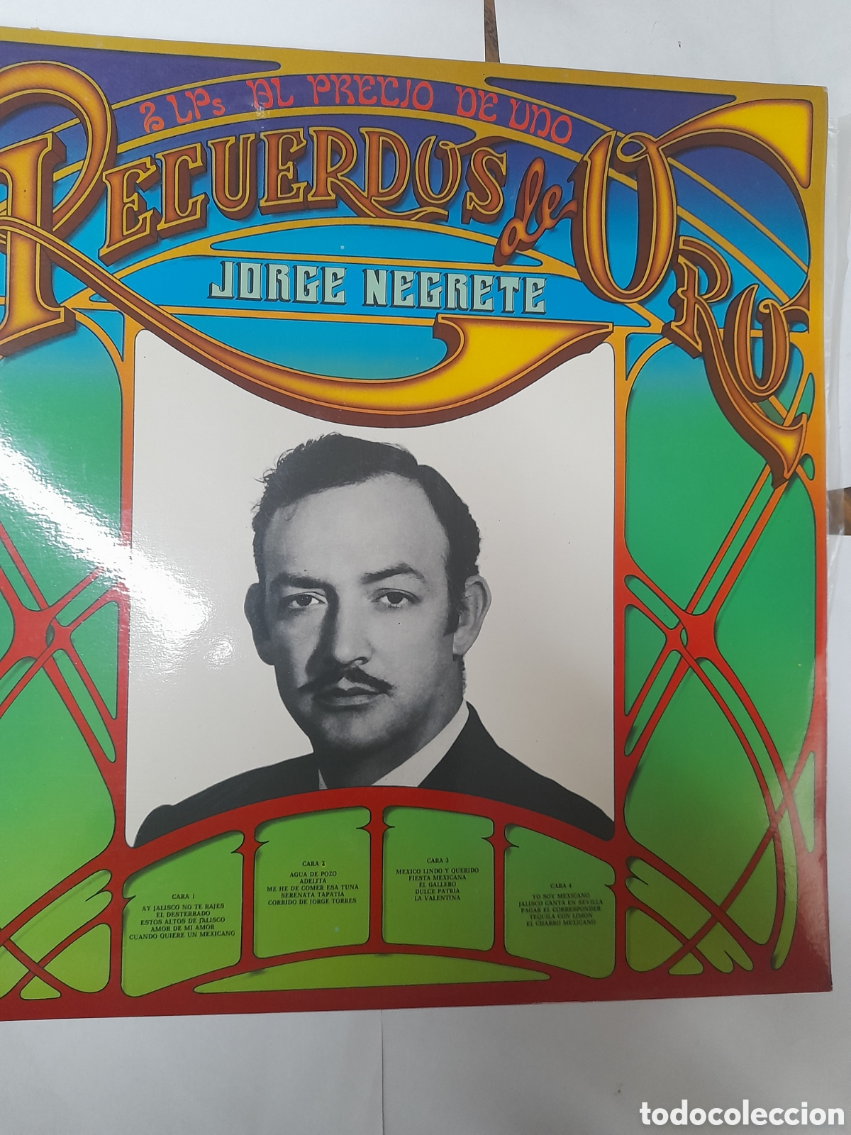Discos de vinilo: JORGE NEGRETE. Recuerdos de ORO. Doble.