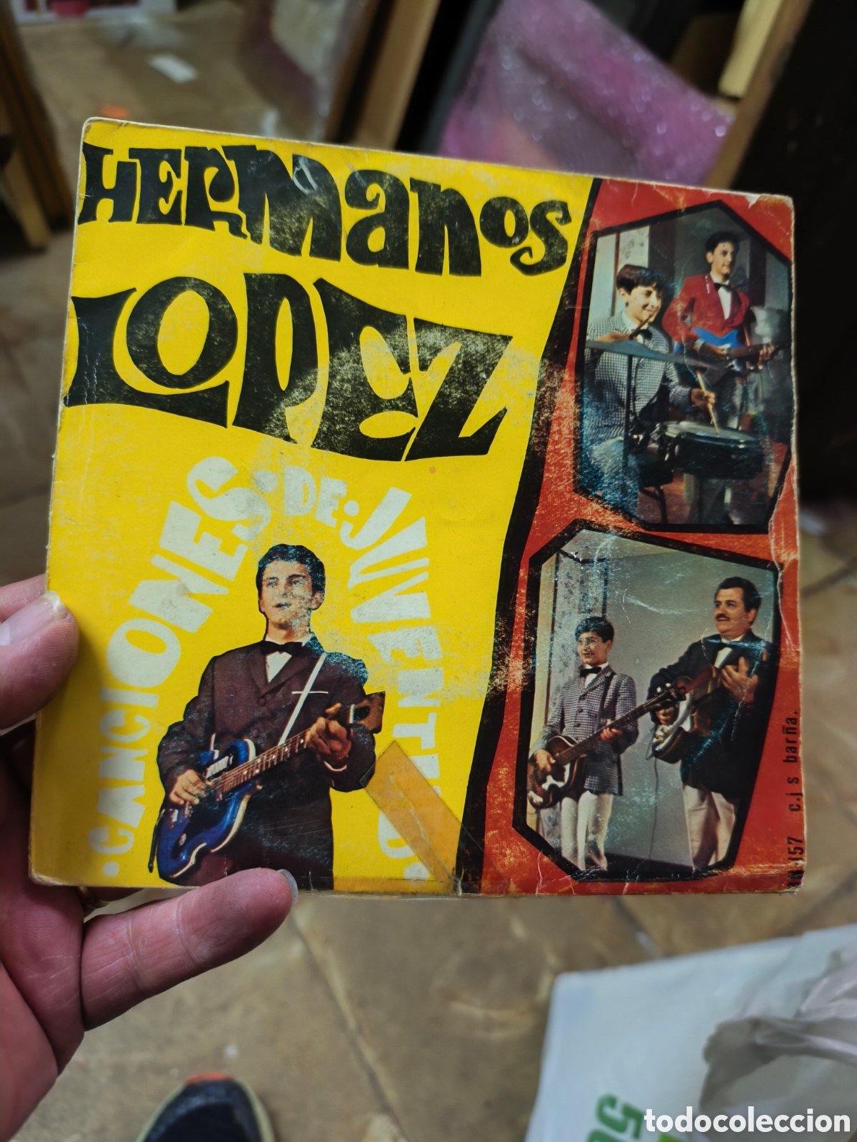 Discos de vinilo: HERMANOS LOPEZ - CANCIONES DE JUVENTUD - EP SPAIN 1968 CON FIRMAS