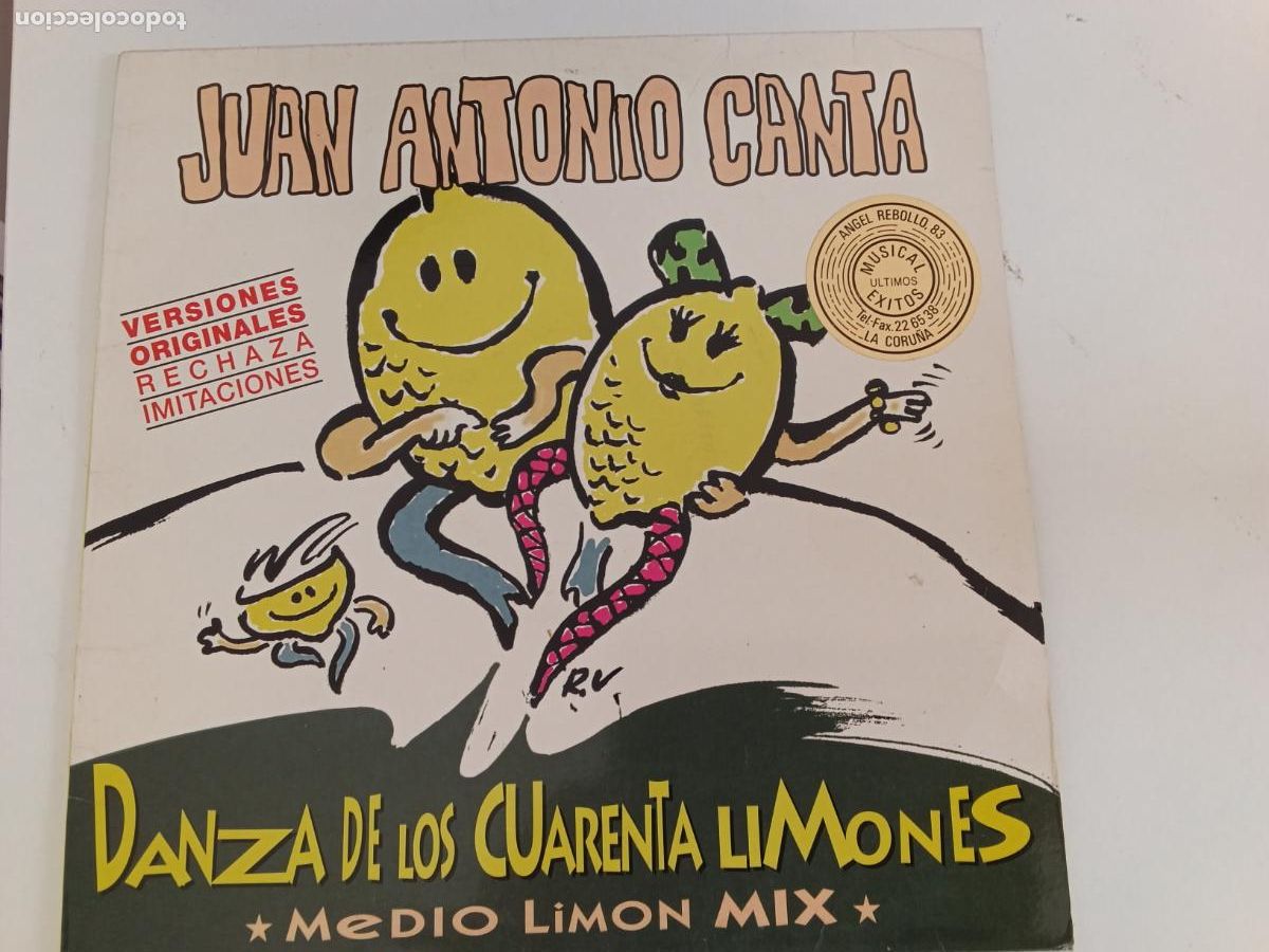 Discos de vinilo: Juan Antonio canta danza de los cuarenta limones-maxi