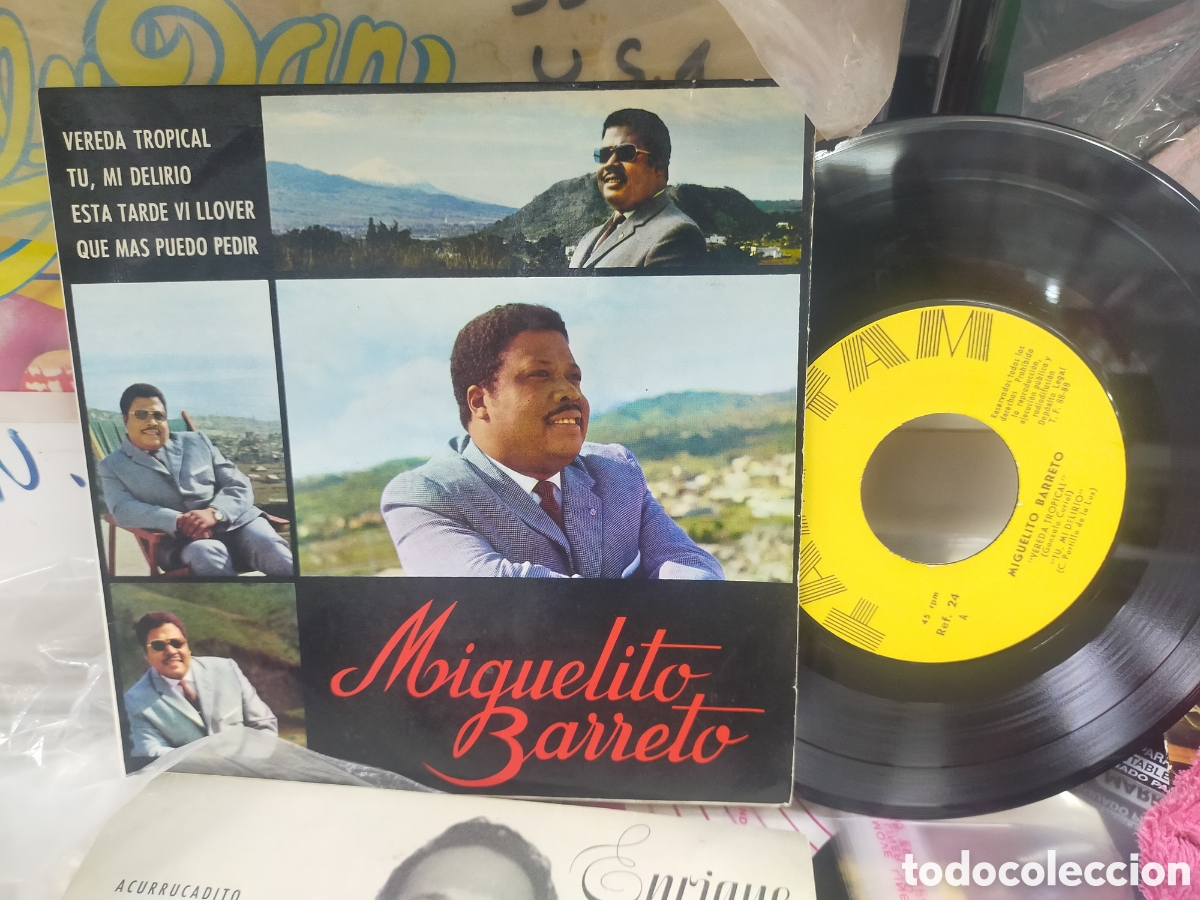 Discos de vinilo: Miguelito Barreto ep vereda tropical + 3 1969 firmado por el