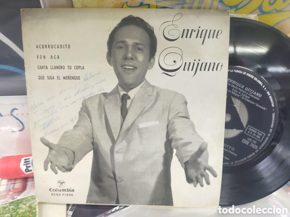 Discos de vinilo: Enrique Quijano ep acurrucadito + 3 Espa&ntilde;a 1962