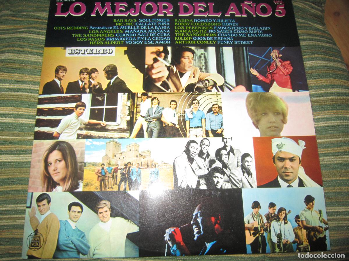 Discos de vinilo: LO MEJOR DEL A&Ntilde;O VOL. 5 LP VARIOS INTERPRETES - ORIGINAL ESPA&Ntilde;OL HISPAVOX 1968 - STEREO -