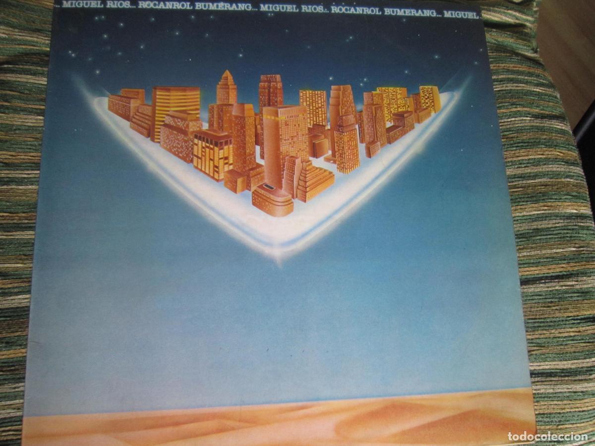 Discos de vinilo: MIGUEL RIOS - ROCANROL BUMERANG LP - ORIGINAL ESPA&Ntilde;OL - POLYDOR RECORDS 1980 + FUNDA INT. ORIGINAL