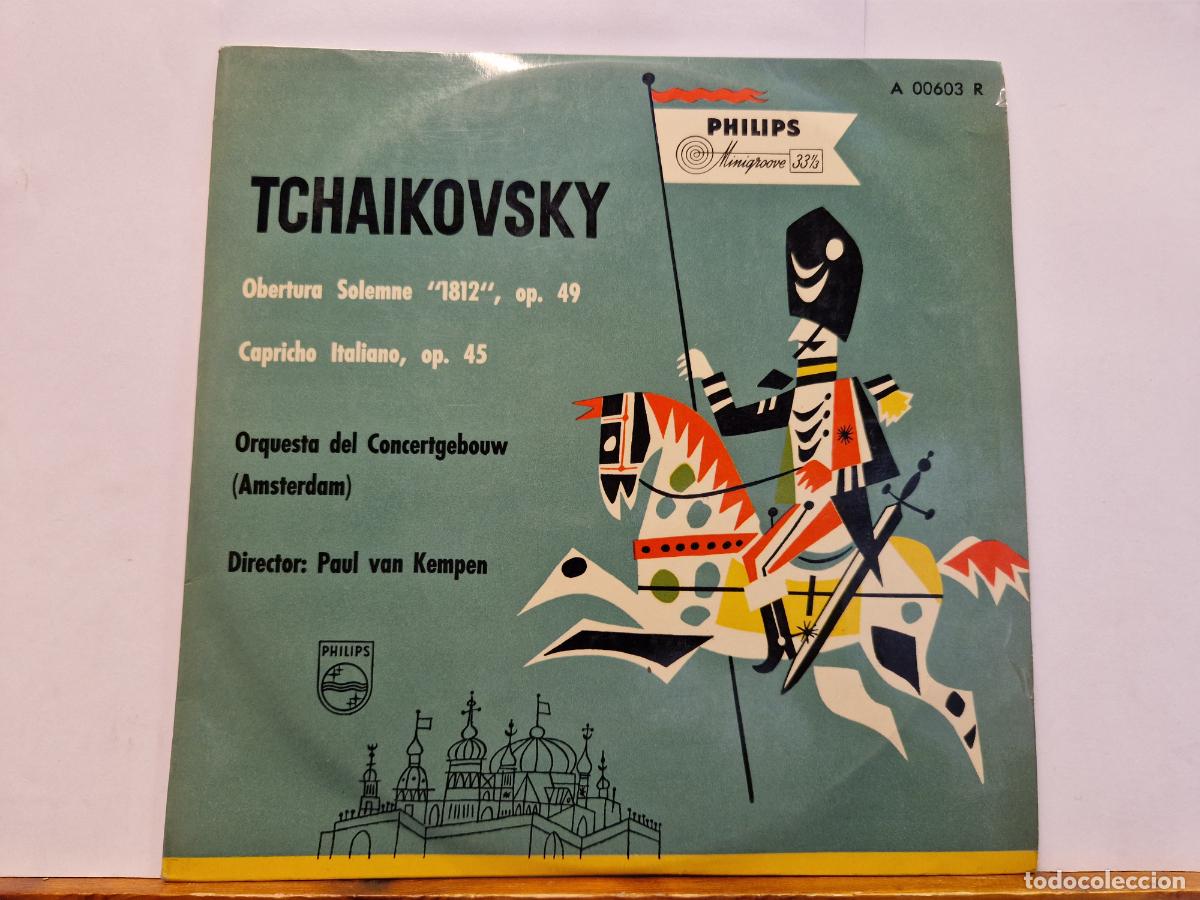 Discos de vinilo: SINGLE. TCHAIKOVSKY. OBERTURA SALOMMEN 1812. CAPRICHO ITALIANO 45
