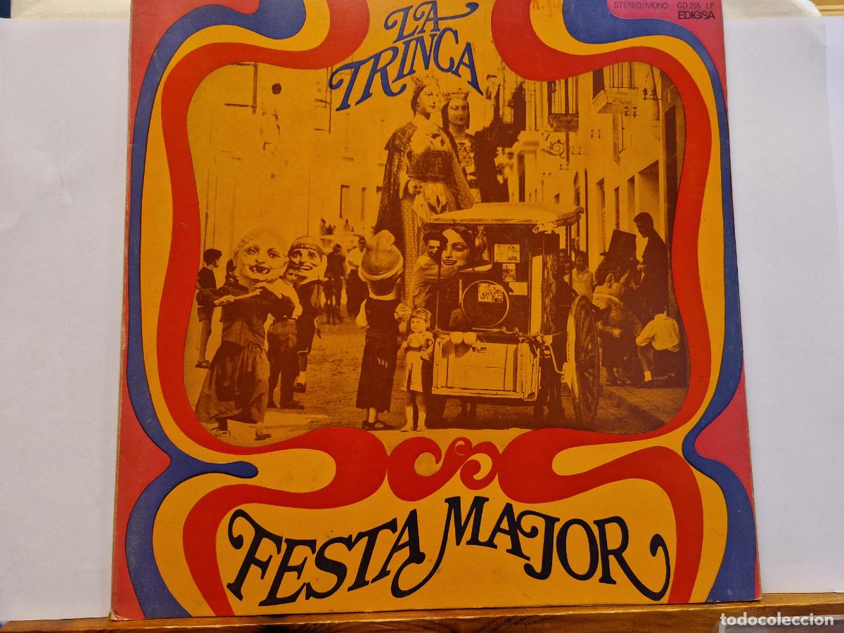 Discos de vinilo: SINGLE. LA TRINCA. FESTA MAJOR.EL CONCERT. ELS GEGANTS.