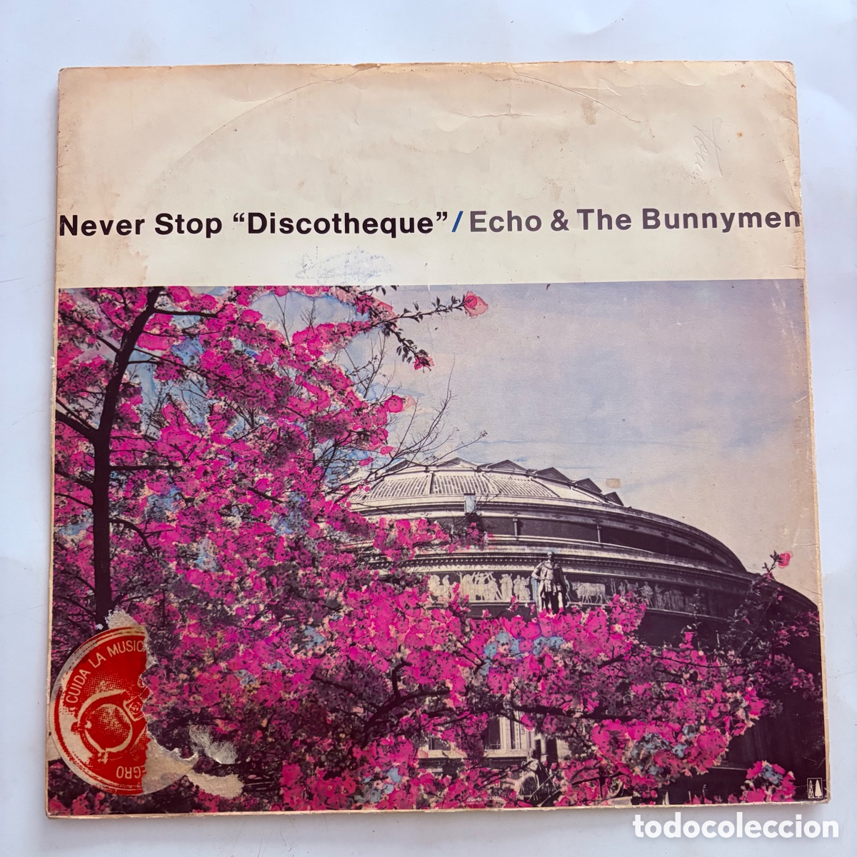 Discos de vinilo: maxi 12'' Echo & The Bunnymen &ndash; Never Stop &rdquo;Discotheque&rdquo; edicion espa&ntilde;ola de 1983