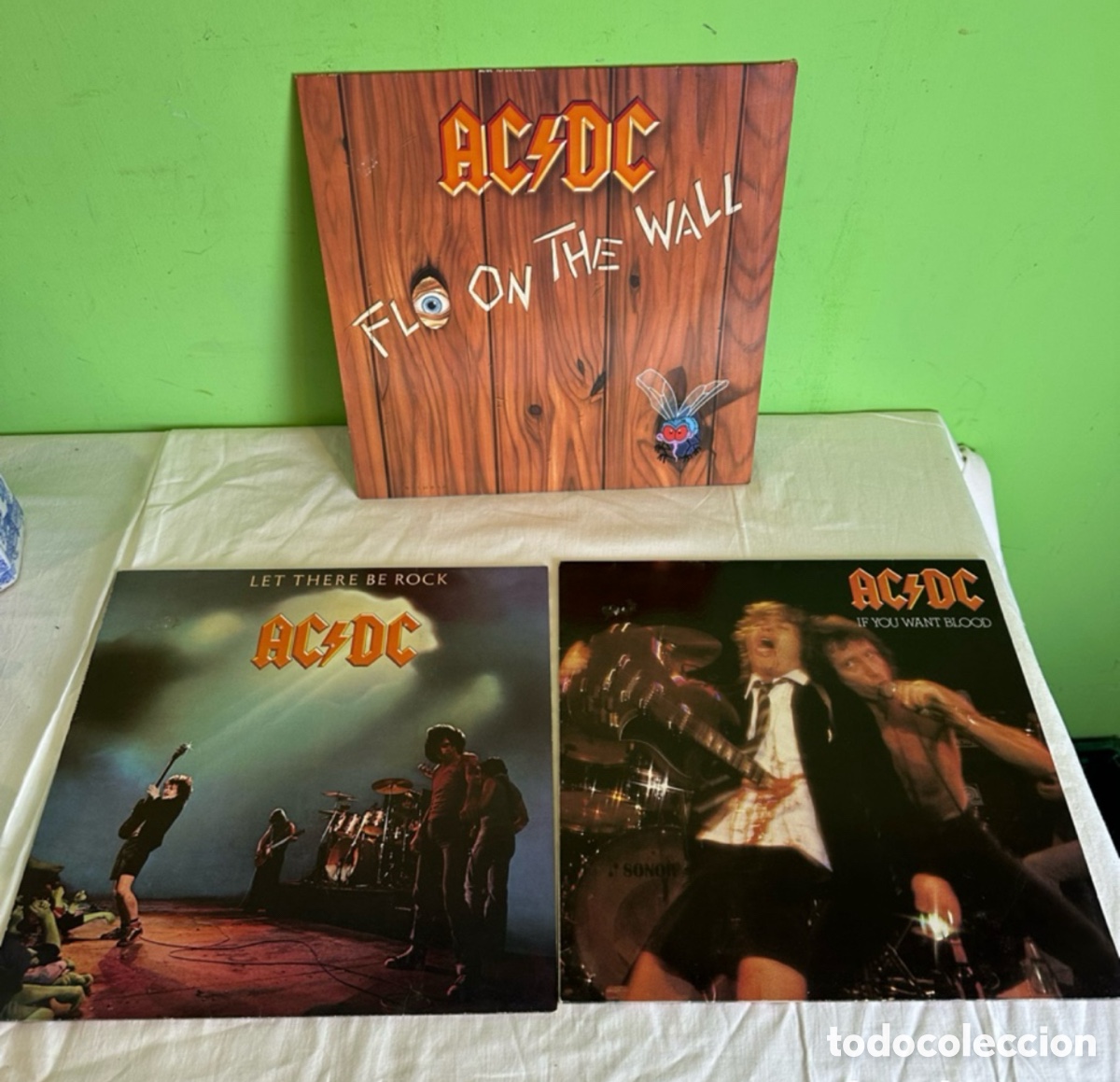 Discos de vinil: LOTE 3 VINILOS LP AC/DC ORIGINALES &ndash; HARD ROCK CL&Aacute;SICO