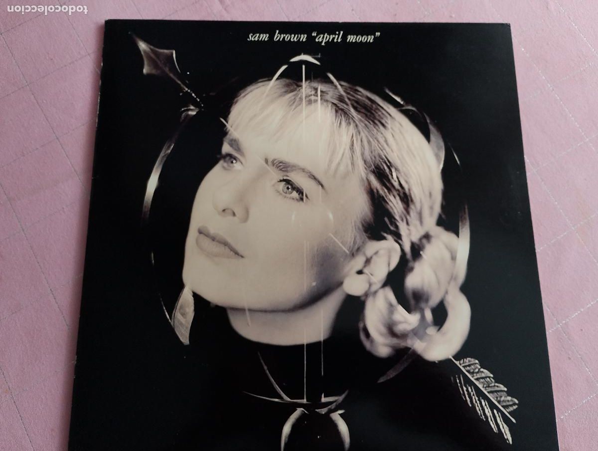 Discos de vinilo: Sam Brown &ndash; April Moon, 1990 ed espa&ntilde;ola - Foto 3
