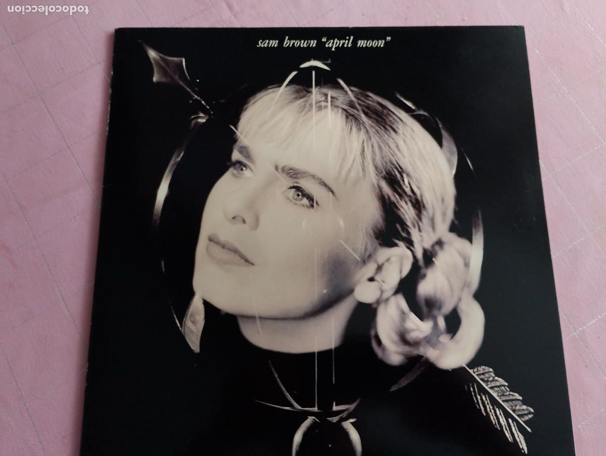 Discos de vinilo: Sam Brown &ndash; April Moon, 1990 ed espa&ntilde;ola