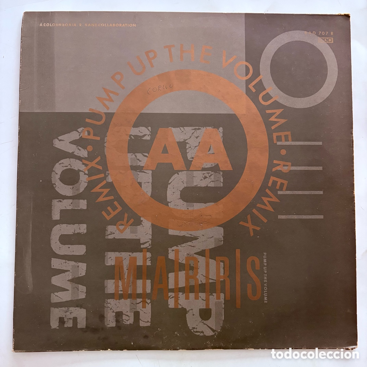 Discos de vinilo: maxi 12'' M|A|R|R|S &ndash; MARRS Pump Up The Volume (Remix) edicion uk de 1987