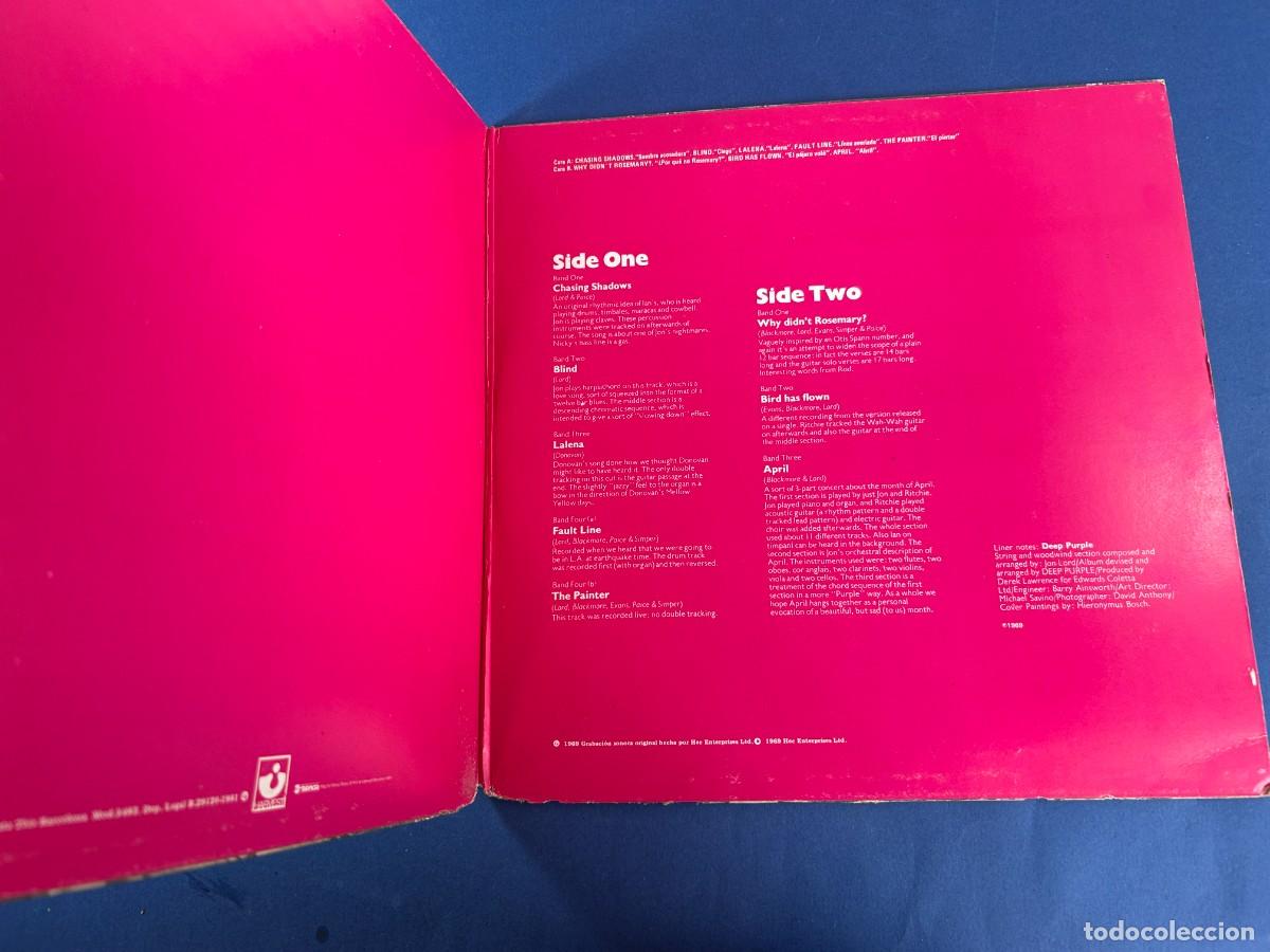 Discos de vinilo: DEEP PURPLE - Deep Purple - LP SPAIN 1981 GATEFOLD - Foto 2