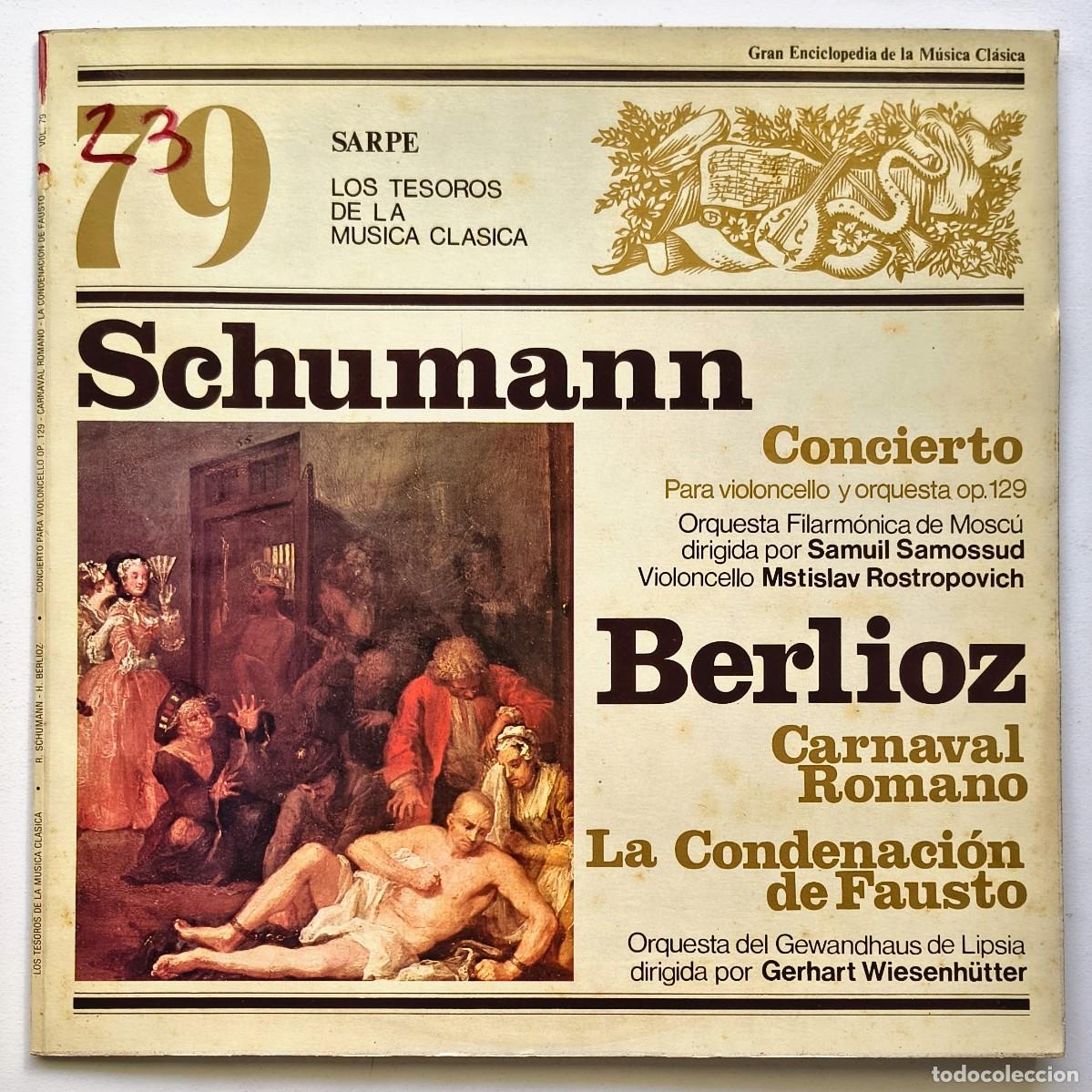 Discos de vinilo: Schumann, Berlioz - Los Tesoros de la musica clasica - 79