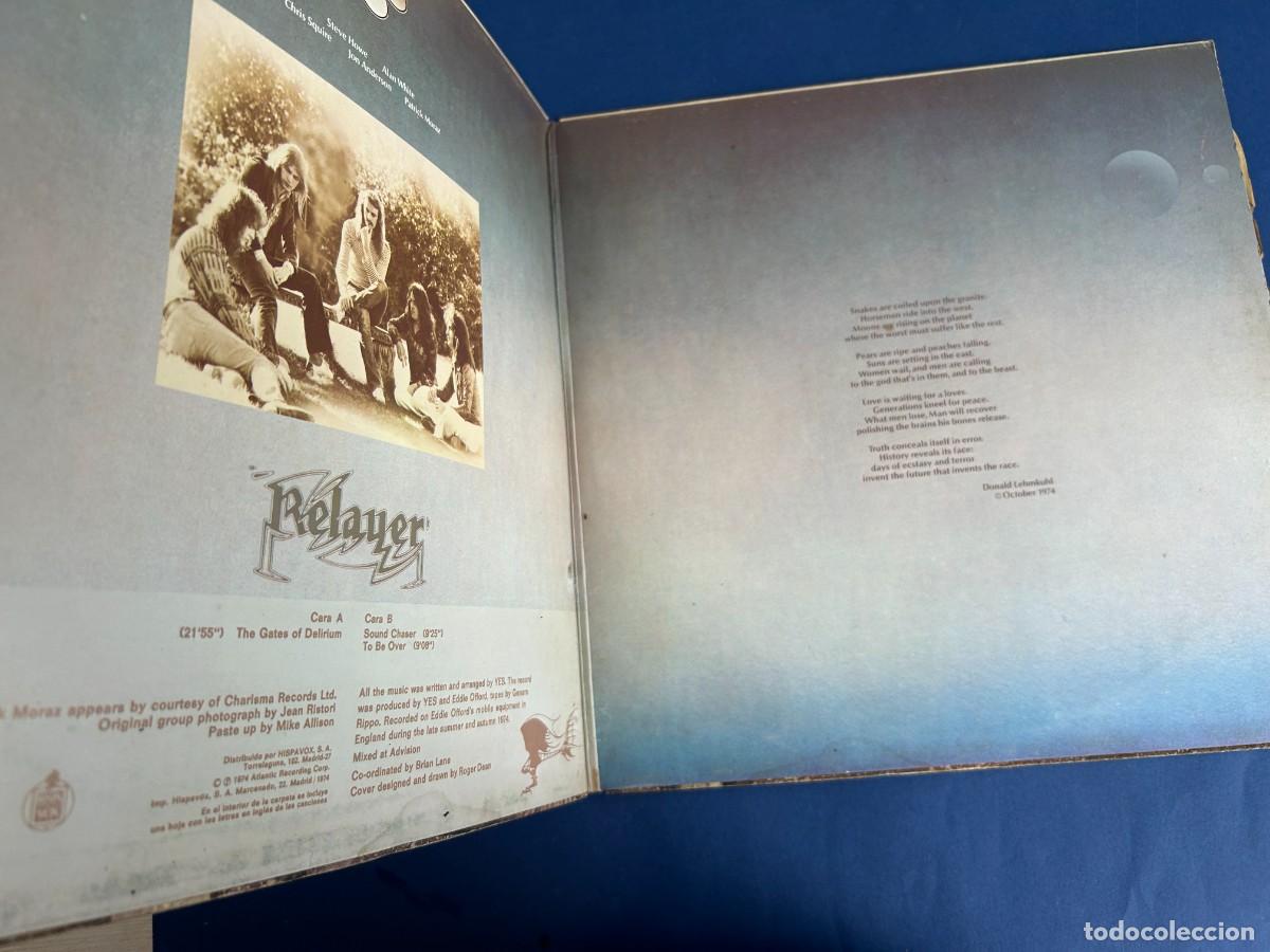 Discos de vinilo: YES - RELAYER - SPAIN 1975 GATEFOLD - Foto 2