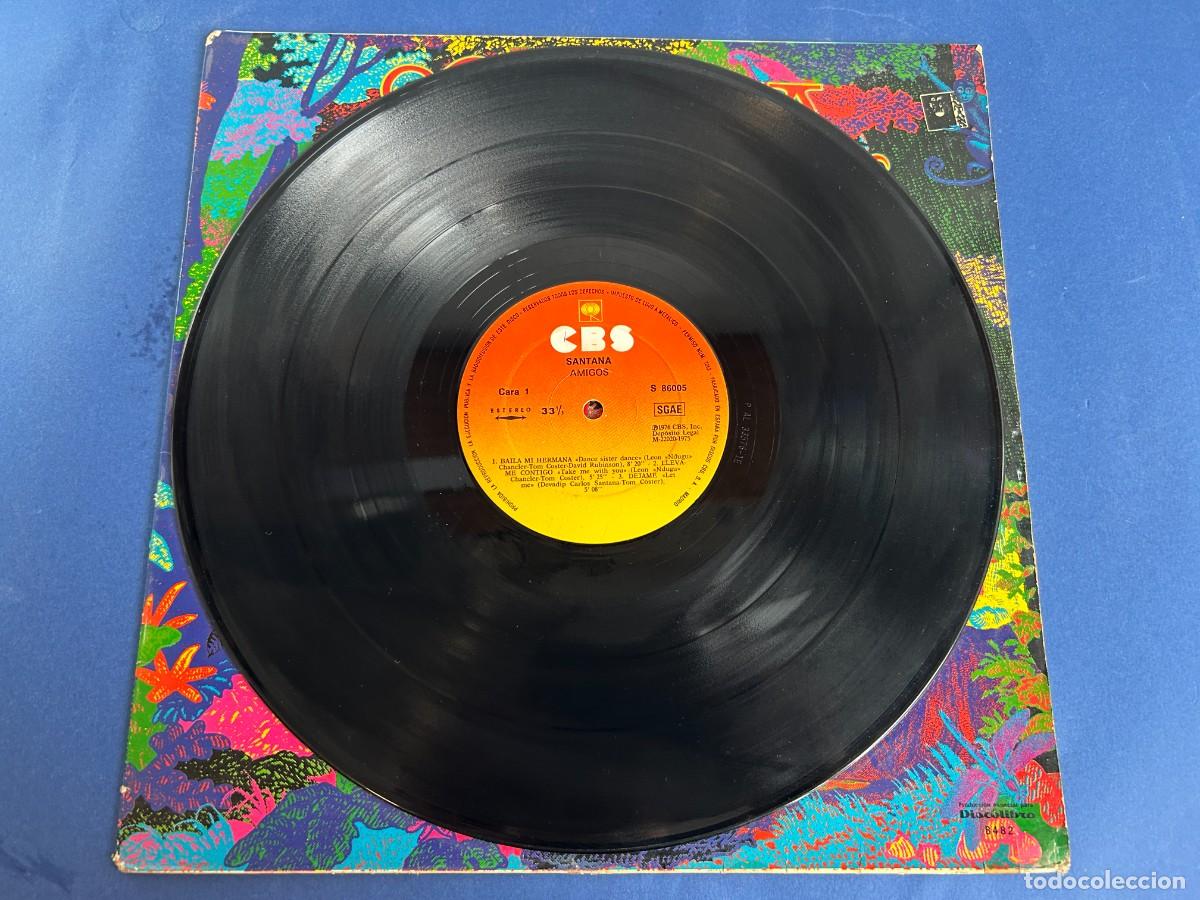 Discos de vinilo: SANTANA - AMIGOS - SPAIN 1976 - Foto 3