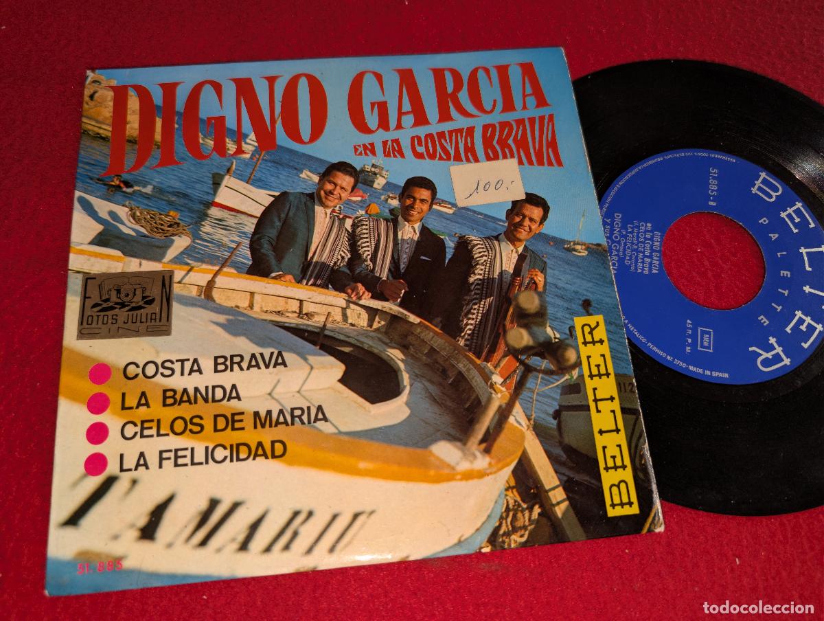 Discos de vinilo: DIGNO GARCIA EN LA COSTA BRAVA Costa Brava/La banda/La felicidad +1 EP 7'' 1968 Belter