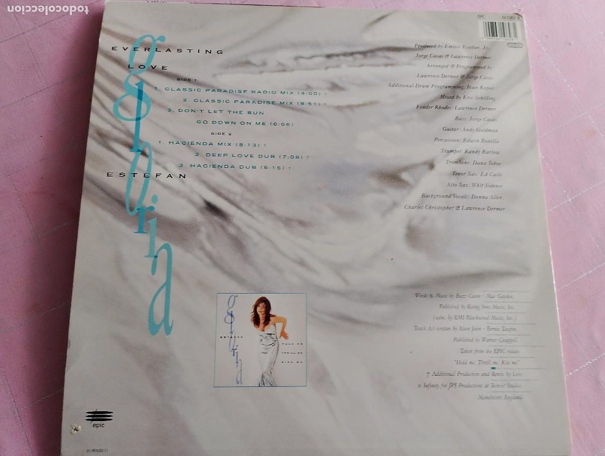 Discos de vinilo: Gloria Estefan &ndash; Everlasting Love, 1995 - Foto 2