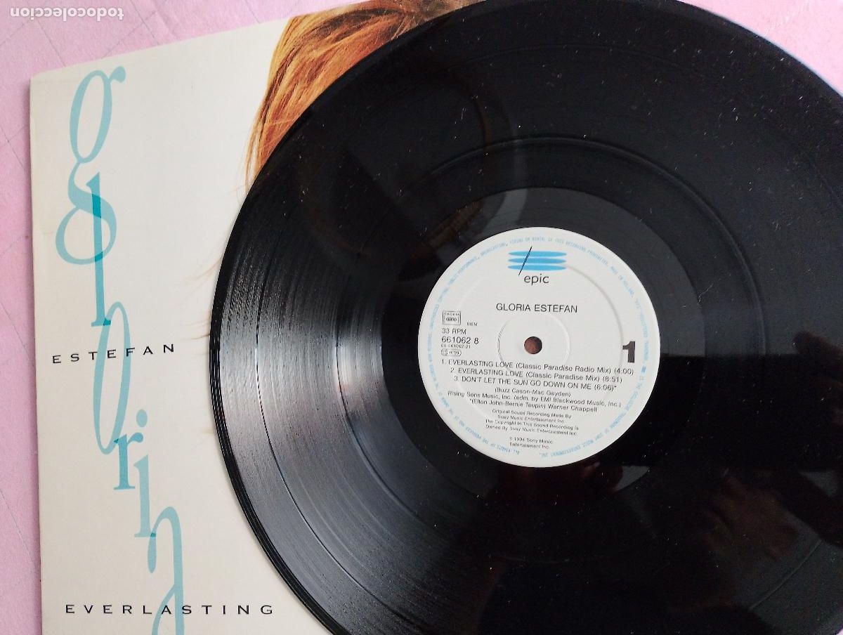 Discos de vinilo: Gloria Estefan &ndash; Everlasting Love, 1995 - Foto 3