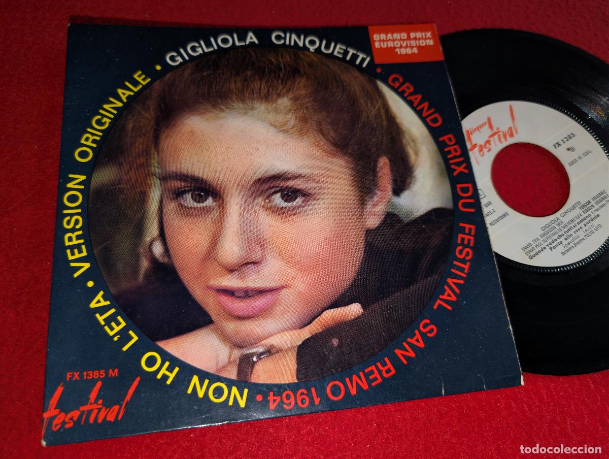 Discos de vinilo: GIGLIOLA CINQUETTI Non ho l'eta per amarti/Sel un bravo ragazzo +2 EP 7'' 1964 FRANCE EUROVISION