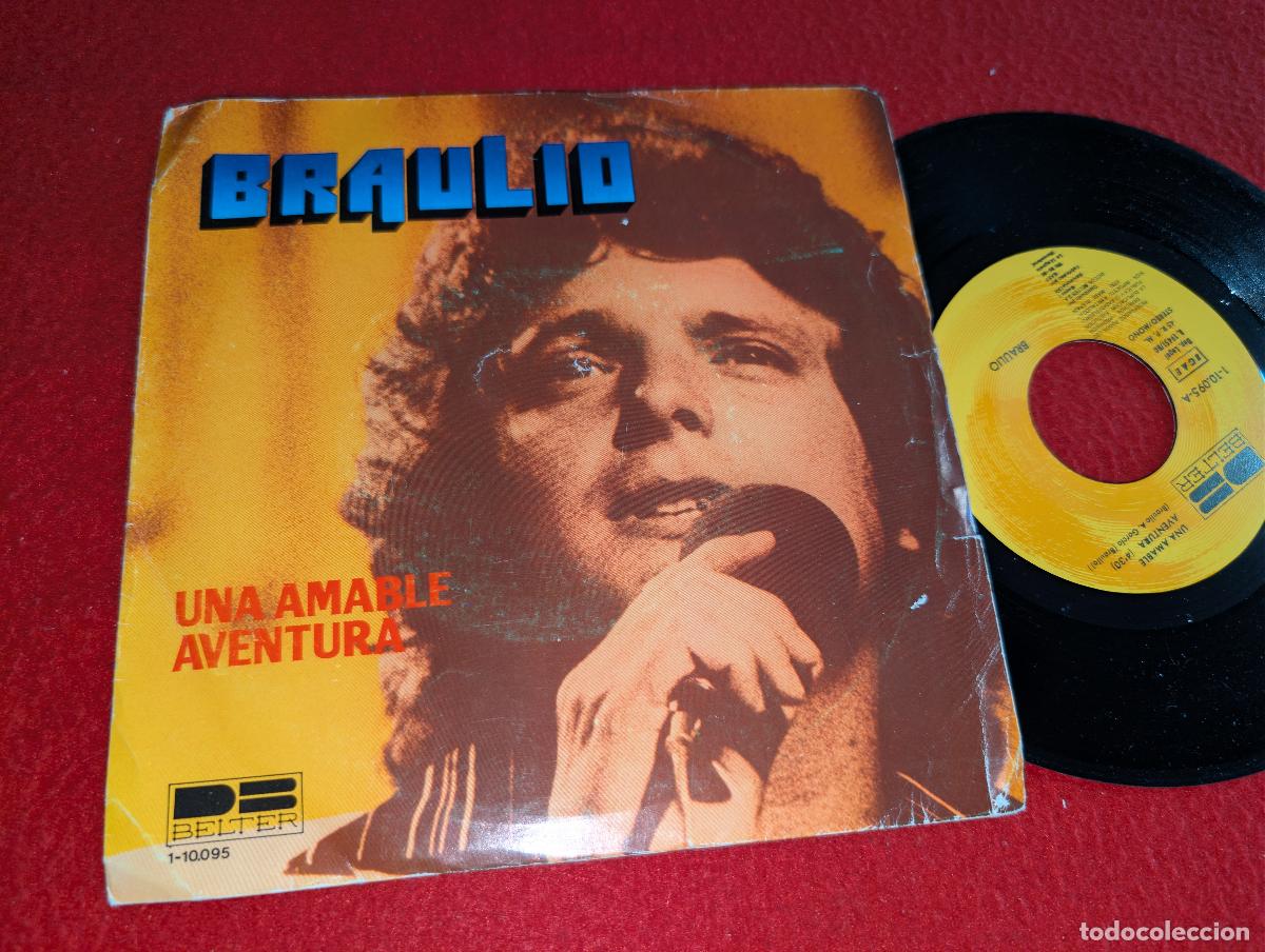 Discos de vinilo: BRAULIO Una amable aventura/Solo un pobre diablo 7'' SINGLE 1980 Belter