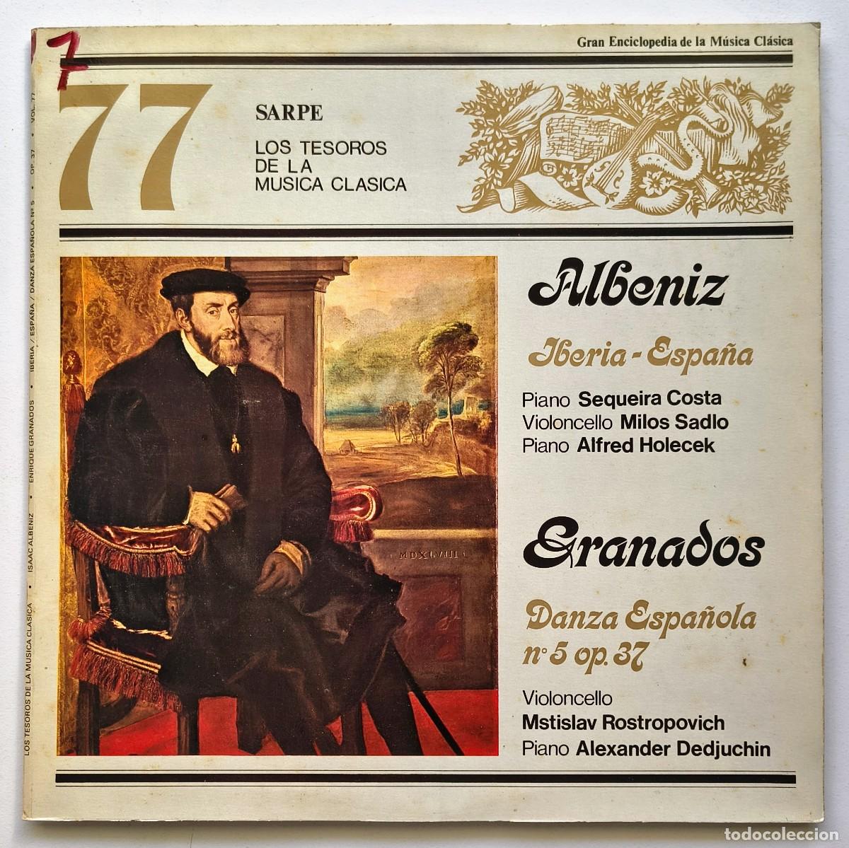 Discos de vinilo: Albeniz, Granados - Los Tesoros de la musica clasica - 77