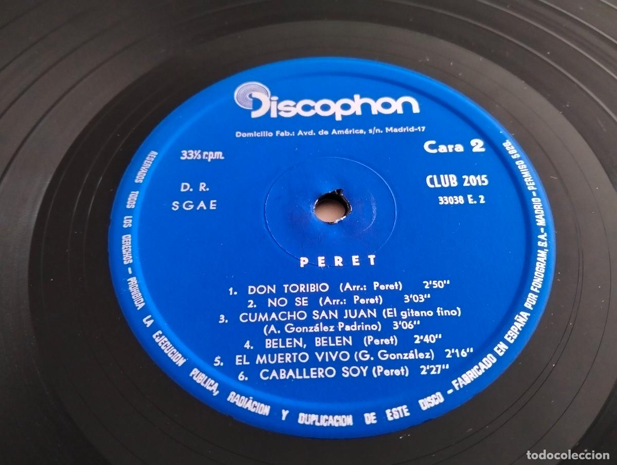 Discos de vinilo: PERET Y SUS GITANOS, DISCO LP, EDITADO DISCOPHON, A&Ntilde;O 1967 - Foto 6