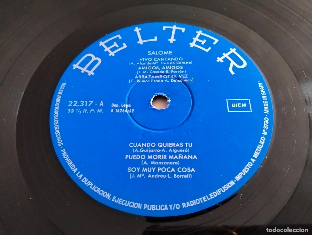 Discos de vinilo: SALOME, DISCO LP, EDITADO BELTER, A&Ntilde;O 1969 - Foto 4