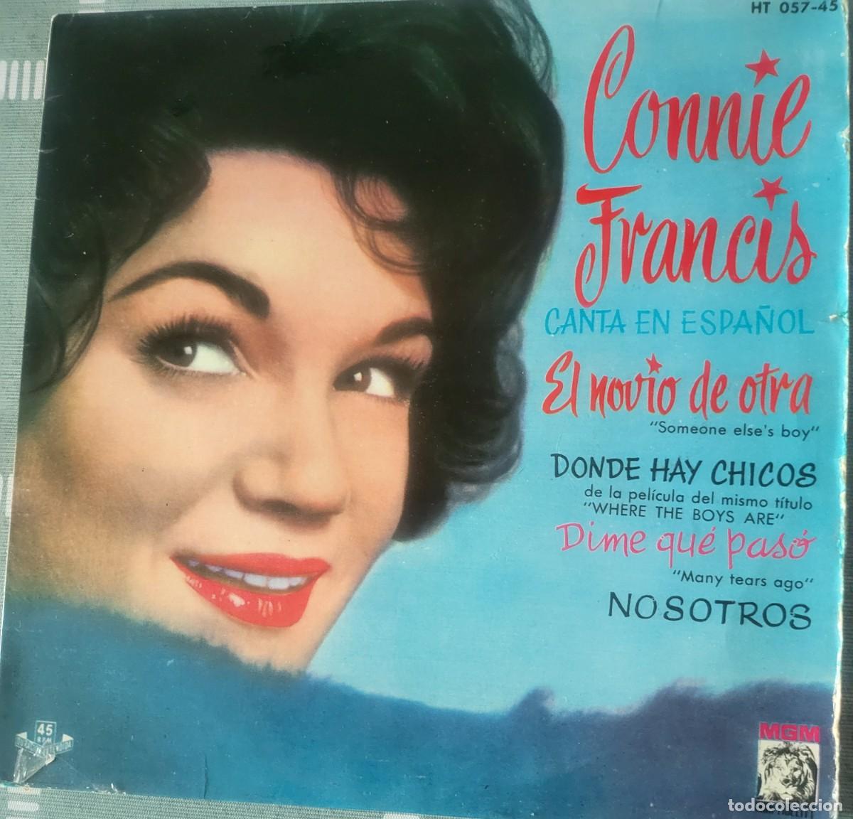 Discos de vinilo: Connie Francis en Espa&ntilde;ol Ep sello MGM editado en Espa&ntilde;a a&ntilde;o 1961...