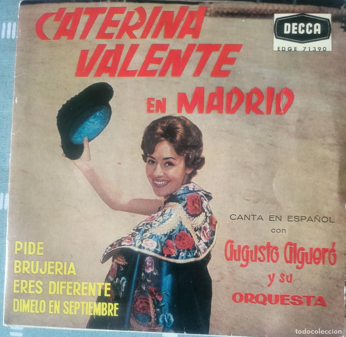 Discos de vinilo: Caterina Valente en Espa&ntilde;ol Ep sello Decca editado en Espa&ntilde;a a&ntilde;o 1960...Augusto Alguer&oacute;.