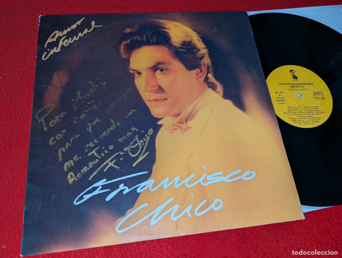Discos de vinilo: FRANCISCO CHICO Amor infernal LP 1989 FIRMADO Y DEDICADO EN PORTADA! Tacoronte CANARIAS