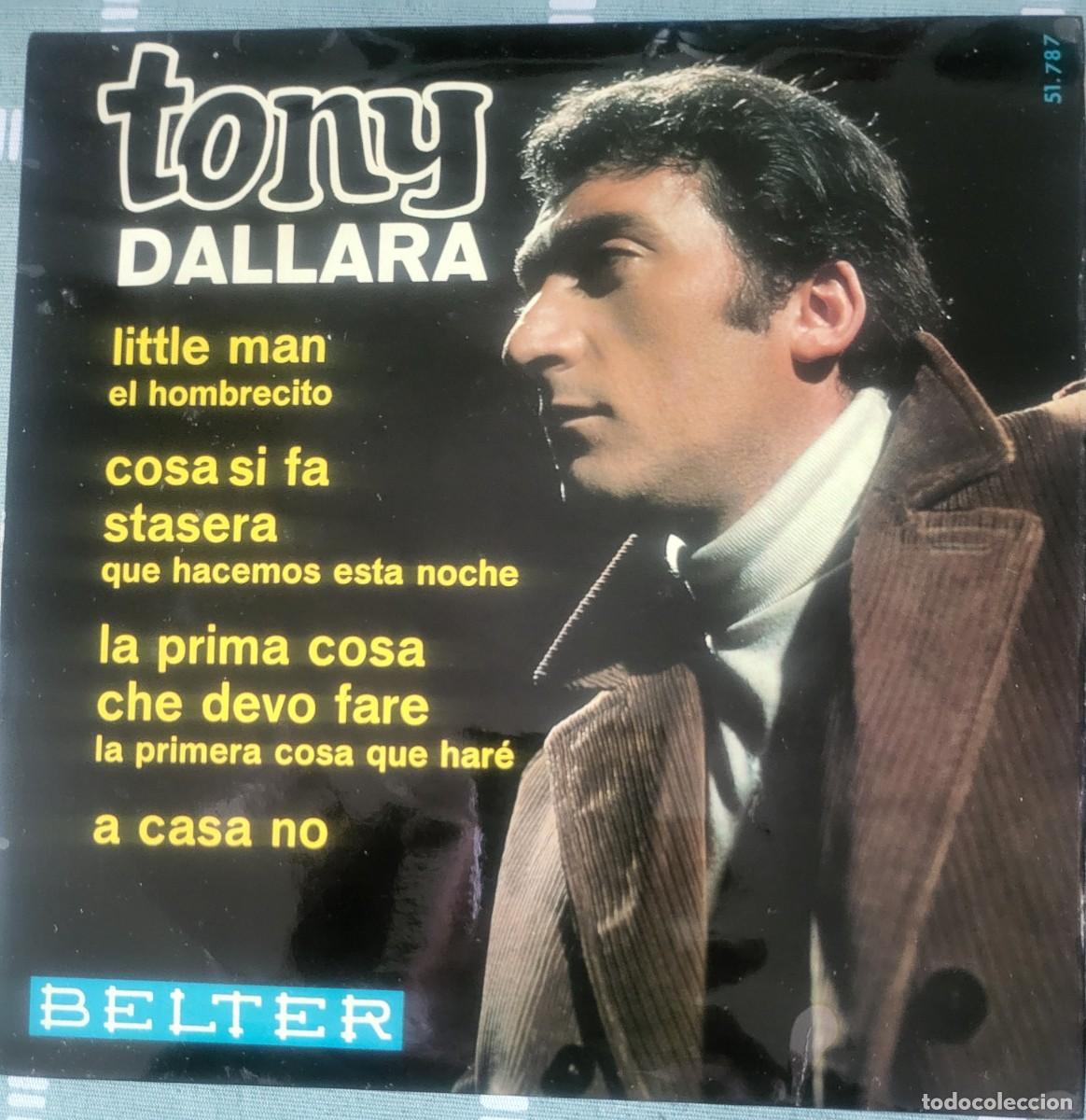 Discos de vinilo: Tony Dallara Ep sello Belter editado en Espa&ntilde;a a&ntilde;o 1967...