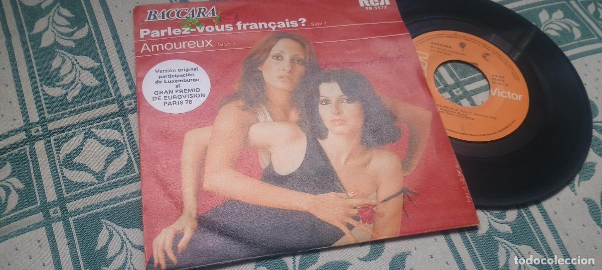 Discos de vinilo: Singlke ( vinilo) de BACCARA a&ntilde;os 70 ( festival Eurovisi&oacute;n)