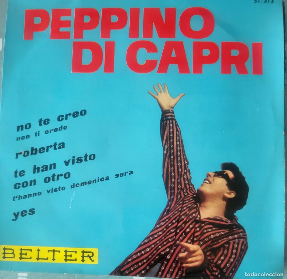 Discos de vinilo: Peppino di Capri Ep sello Belter editado en Espa&ntilde;a a&ntilde;o 1963...