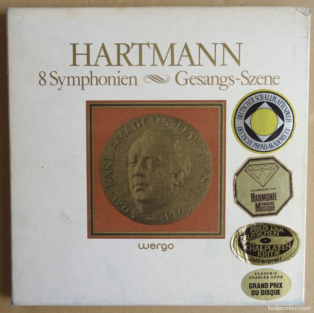 Discos de vinilo: Hartmann 8 Sinfon&iacute;as - Gesangs-Szene Kubelik Caja 5 LP Edici&oacute;n Alemana