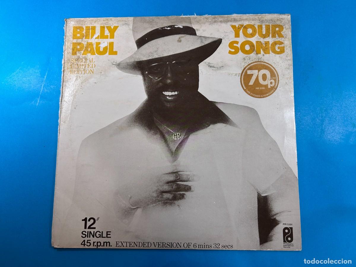 Discos de vinilo: BILLY PAUL - YOUR SONG - LP 1977 ENGLAND
