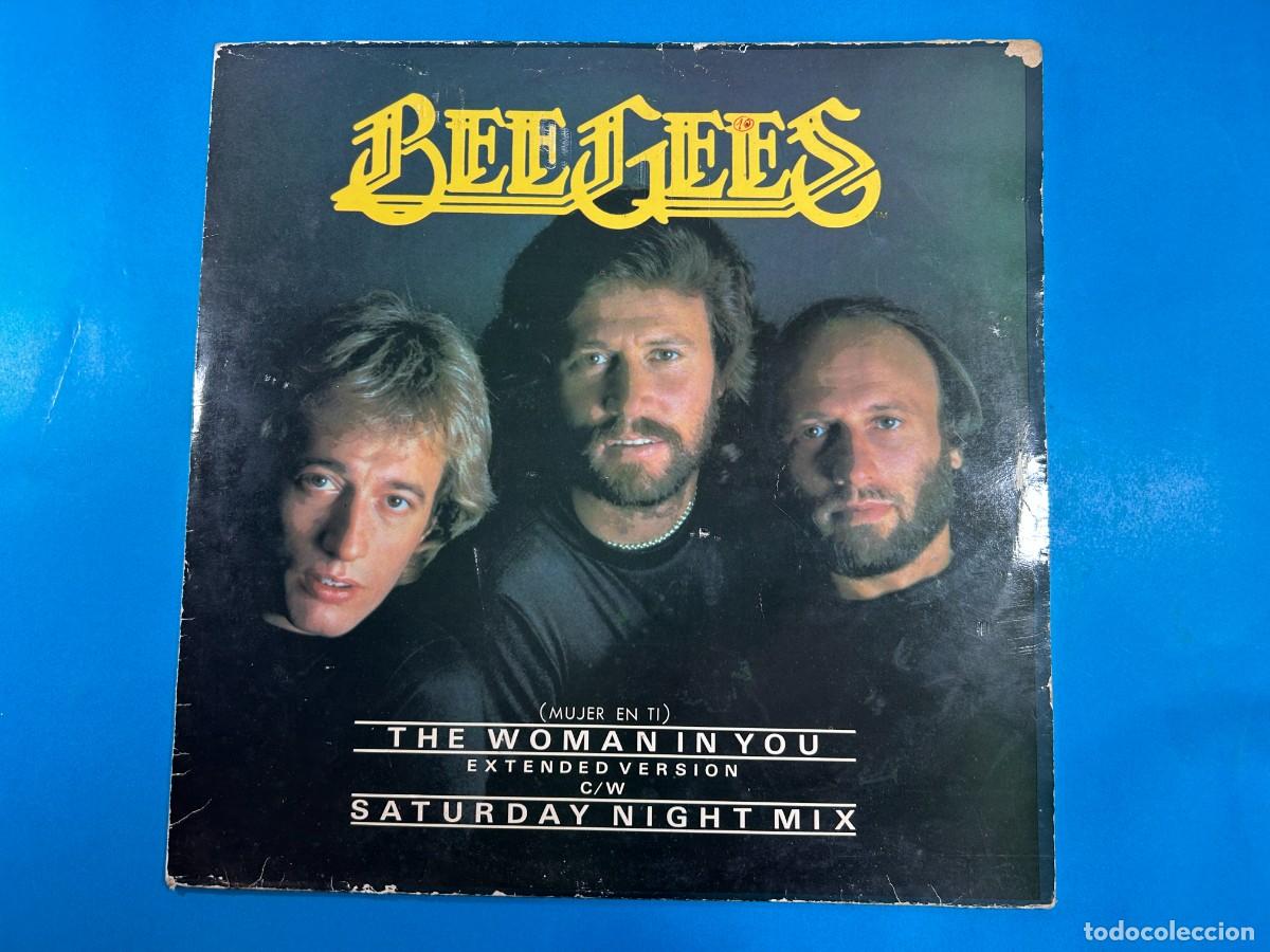Discos de vinilo: BEE GEES - THE WOMAN IN YOU / SATURDAY NIGHT MIX