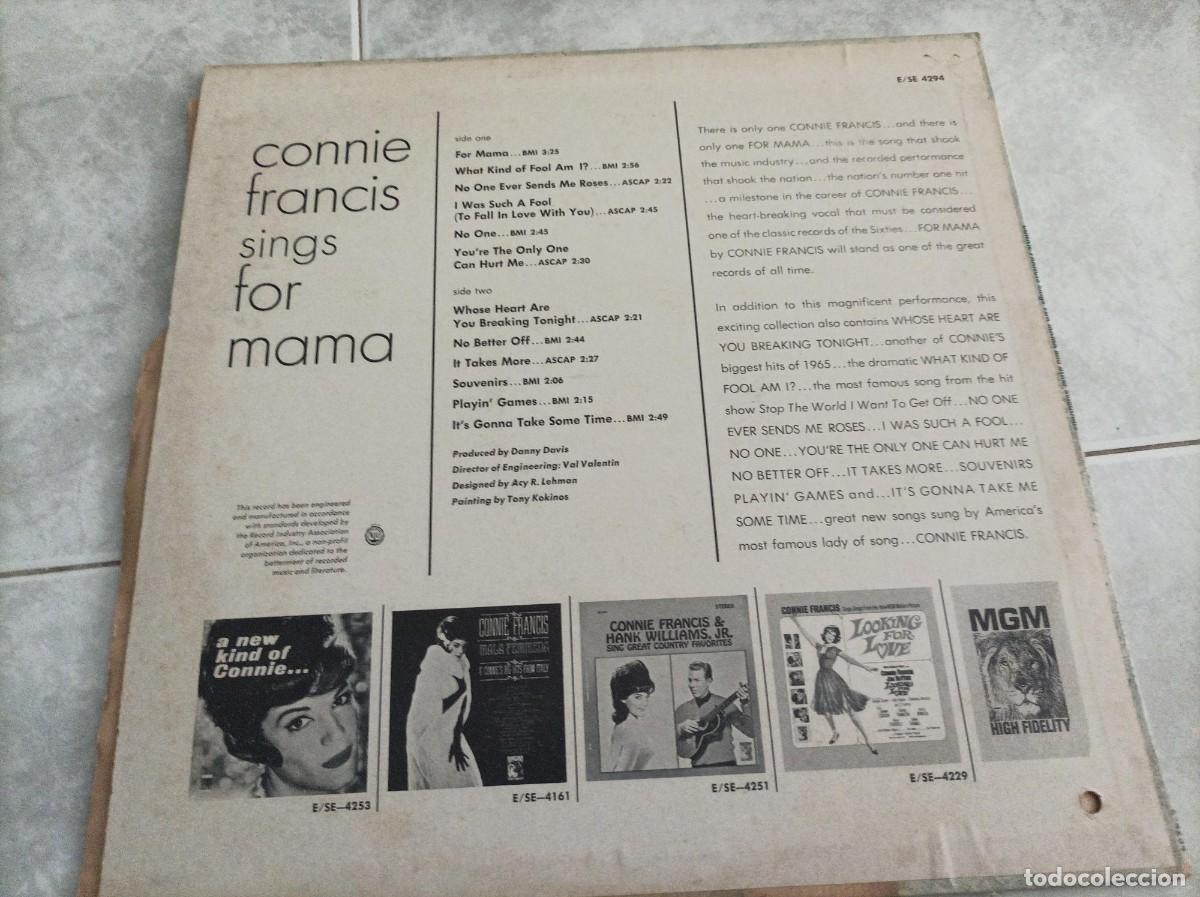 Discos de vinilo: Connie Francis lp original USA - Foto 2