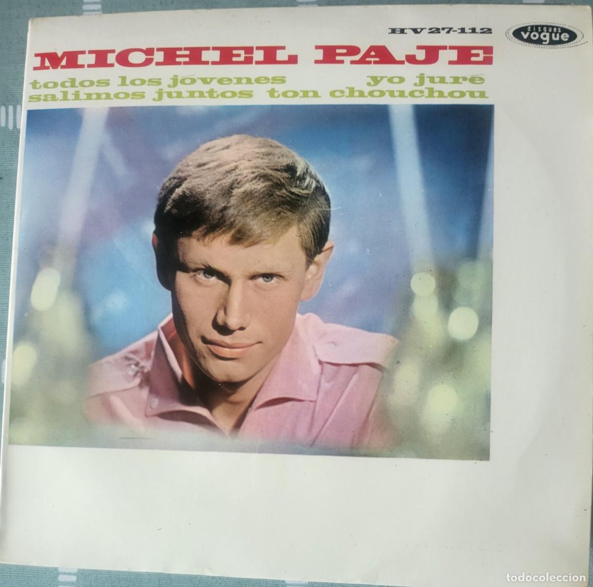 Discos de vinilo: Michel Paje Ep sello Hispavox editado en Espa&ntilde;a a&ntilde;o 1963...