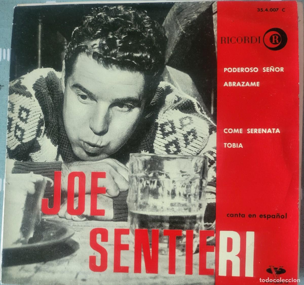 Discos de vinilo: Joe Sentieri Ep sello Ricordi editado en Espa&ntilde;a a&ntilde;o 1962...
