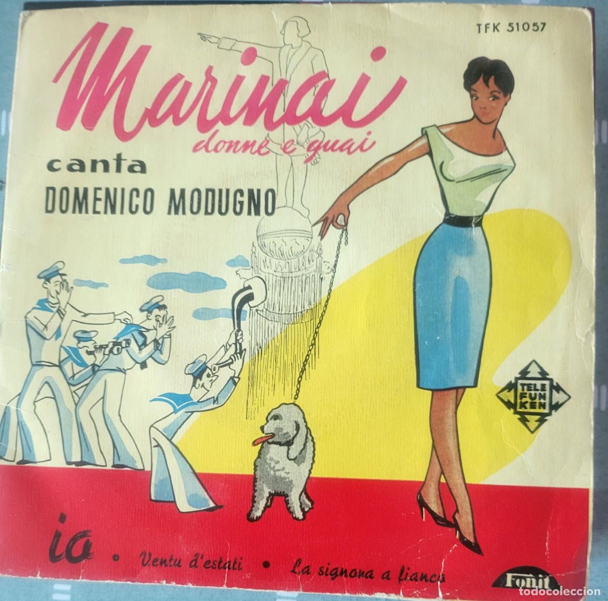 Discos de vinilo: Domenico Modugno Ep sello Telefunken editado en Espa&ntilde;a a&ntilde;o 1959...Festival de San Remo.