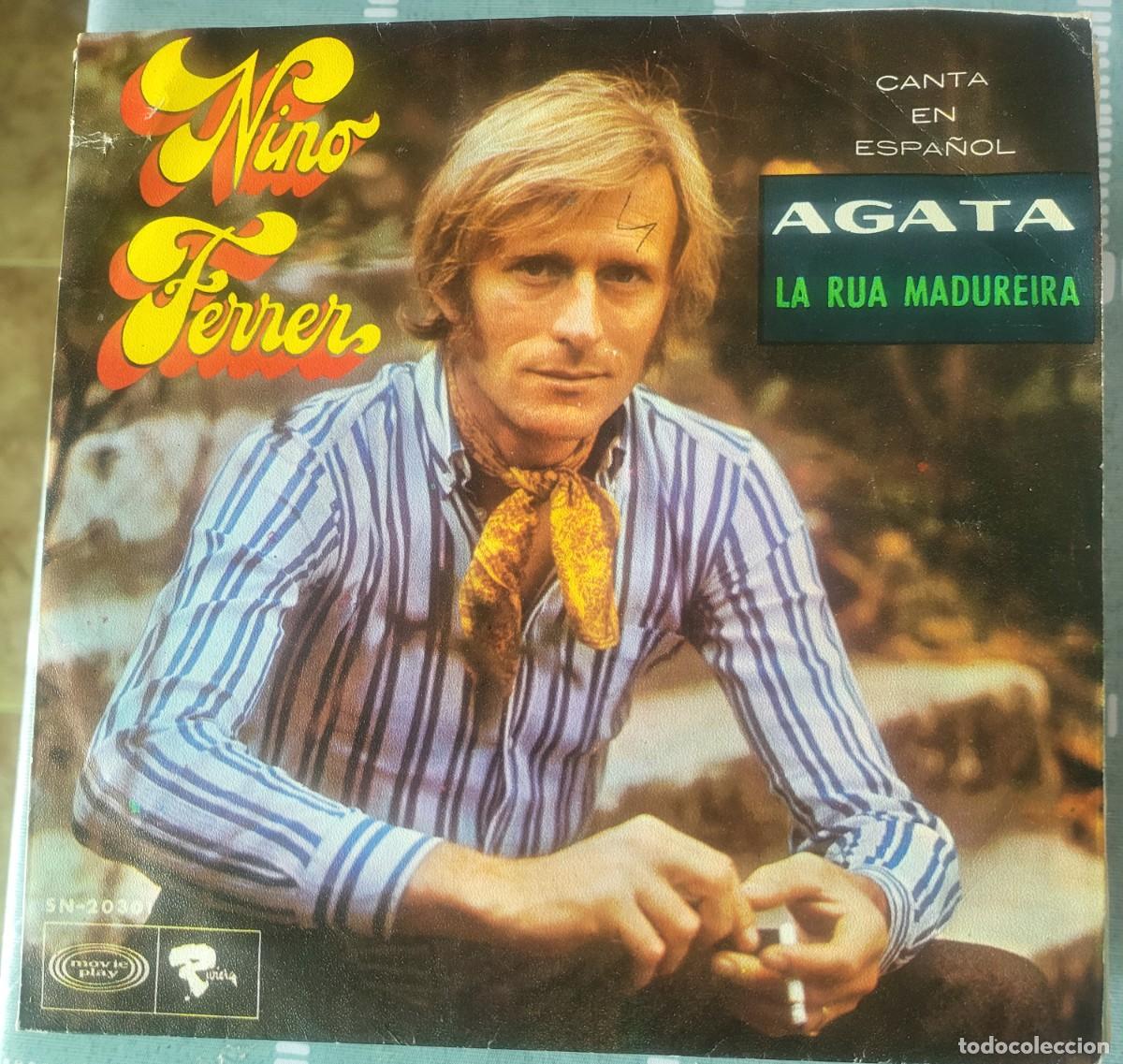 Discos de vinilo: Nino Ferrer en Espa&ntilde;ol single sello Movieplay editado en Espa&ntilde;a a&ntilde;o 1969...