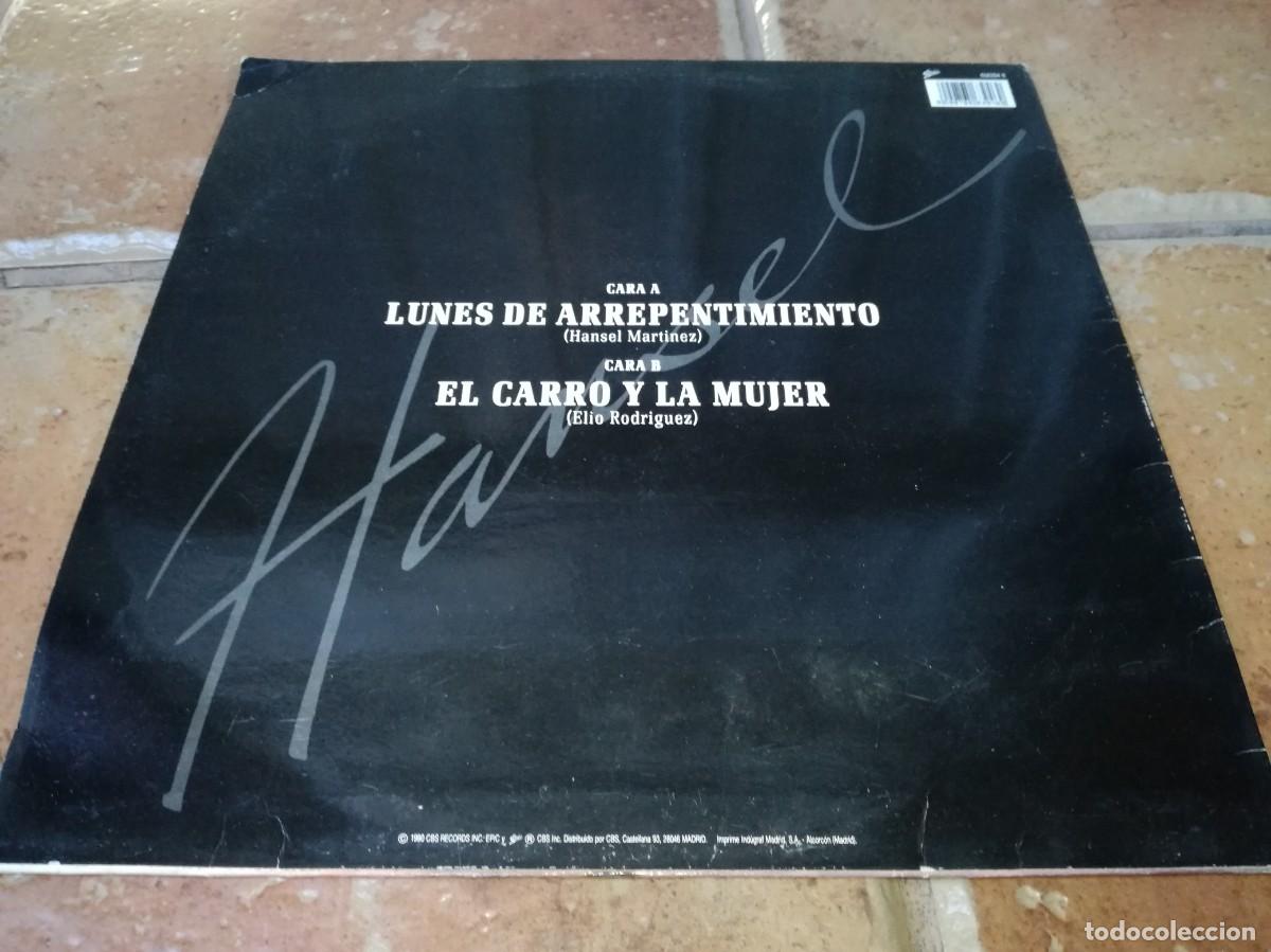 Discos de vinilo: HANSEL-LUNES DE ARREPENTIMIENTO-ORIGINAL 1990 - Foto 2